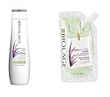 De la marca Matrix. Biolage Champú Hydrasource con Aloe Vera para Cabello Seco, 250 ml + Biolage Mascarilla Hydrasource Deep Treatment con Aloe Vera para Cabello Seco, 100 ml