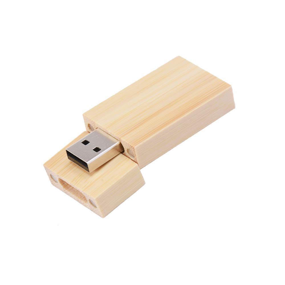 10pcs Madera USB Flash Drive Memory Thumb Stick Pendrive Color Carbonizado Bambú USB 2.0 Alta Velocidad U-Disk (32GB)