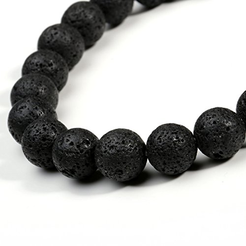 Milakoo 6 Pcs 8Mm Natural Wood Beads Bracelet For Men Women Lava Rock Bracelet For Oil Diffuser #TOP5