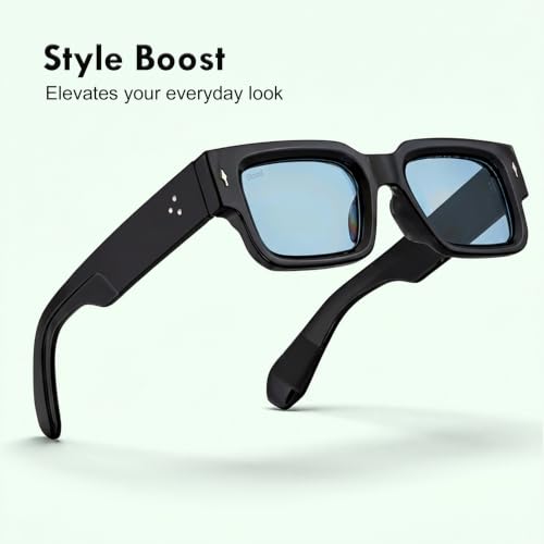 Image of Stood Bold Sunglasses |Chunky Square | Full Rim | UV Protected | Shiny | Medium | Men & Women | SG-STD0014