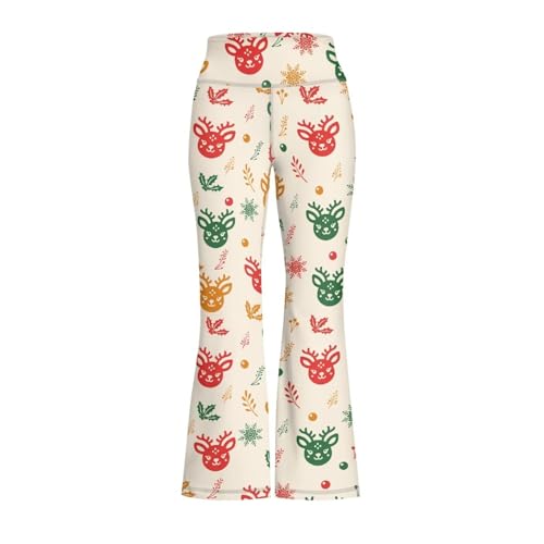 Image of Girls Flare Leggings Cute Bell Bottoms for Teen Girls Wide Leg Sweatpants for 5-14 T