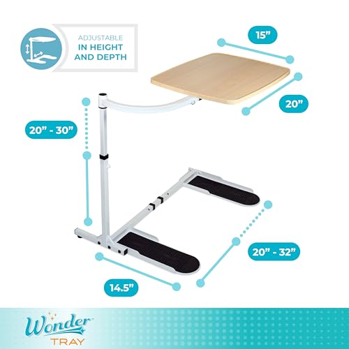 Bandeja de TV Stander Wonder de madera de ingeniería Maple, acabado elegante Large 3