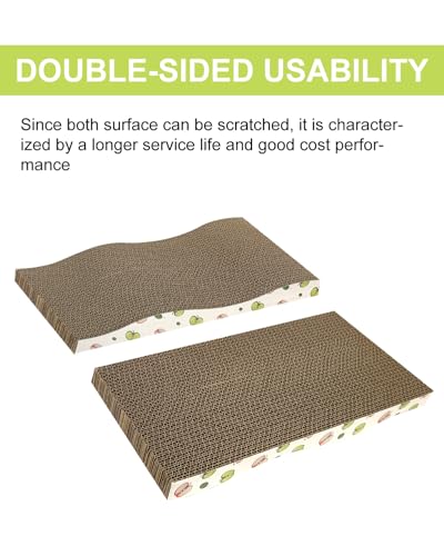 6 Pack Cat Scratching Board, Double-Sided Usability, with Catnip - image 3