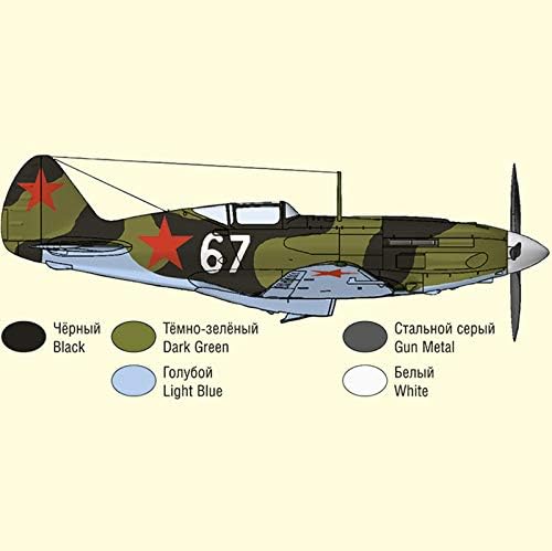 Miniatura 6 de AEVVV Mikoyan-Gurevich MiG 3 Avión de la Fuerza Aérea Soviética de Avión de Pilot-Ace Alexander Pokryshkin Kits de modelos de aviones Escala 148