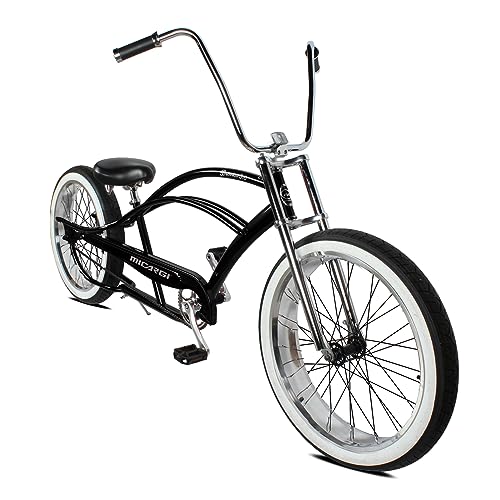 MICARGI 26 Inches Beach Cruiser Bike Chopper Bicycle