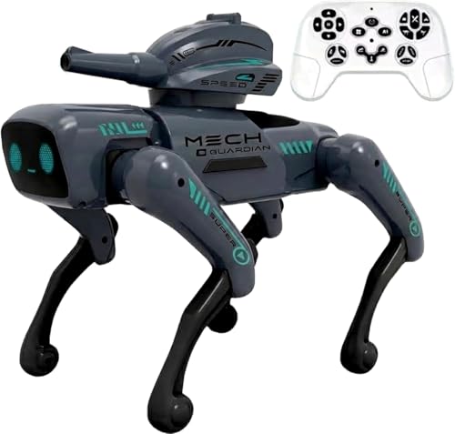 Image of AI Smart Robot Dog Toy 2-in-1 Programmable RC & App Control | Voice Command, Music, Dancing, Storytelling, Water-Bomb Launcher | Interactive STEM Educational Puppy for Kids 6-12