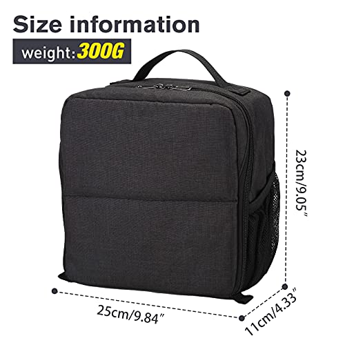 Baigio Camera Insert Bag Inner Case High-Capacity Shockproof And Waterproof Dslr Slr Camera Small Inner Bag Foldable Protective Bag Inner Camera Organizer With Handle (Black 2) #TOP2