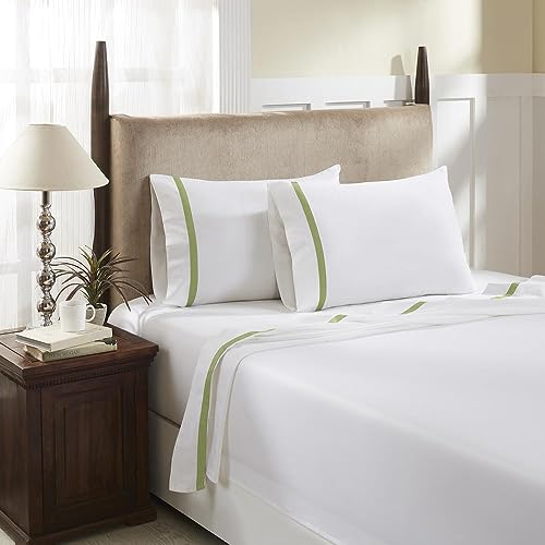 Hotel Concepts 500 Thread Count Deep Pocket Tonal Cotton Sateen