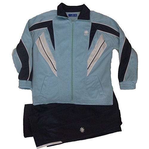 Survêtement garçon blanc bleu 8 ans reno ensemble bicolore résistant et souple