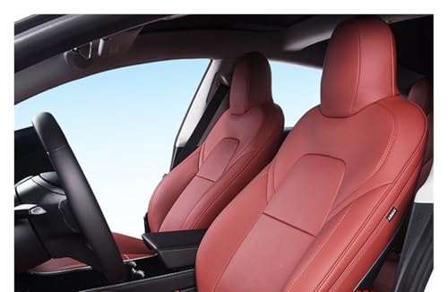 Housses de siège de voiture pour Tesla Model 3 et Y 2020-2023 protection rouge