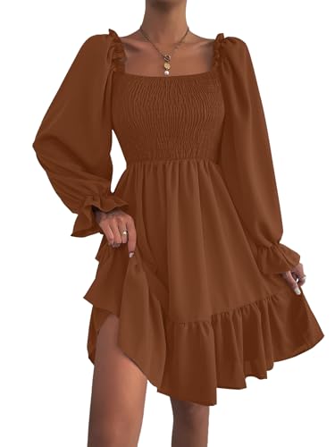 Image of LYANER Women's Shirred Party Mini Dress