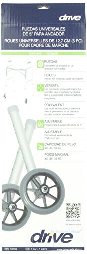 Drive Medical 10109 Rear Glide Walker Wheels, Gray #TOP4