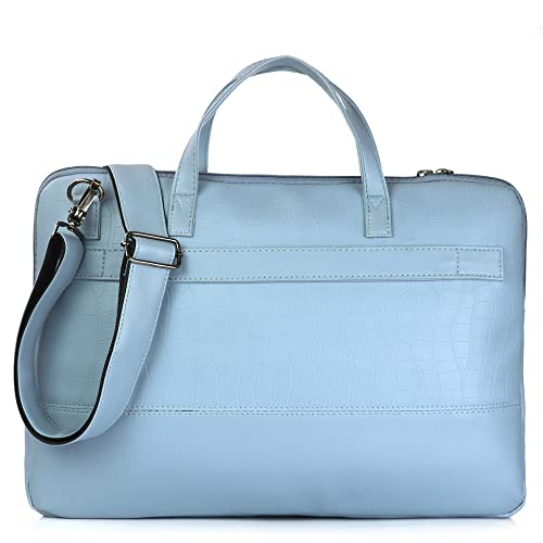 Image of Nautica Padded Laptop Sleeve Stylish Leatherette Bag | Waterproof Protective Cover with Handle & Detachable Sling Strap | Compact and Comfortable for Travelling | Suitable up to 15.6 Inch Laptop