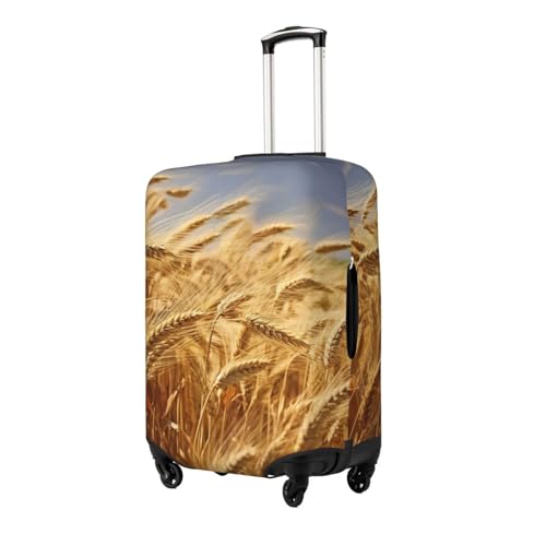 Travel Luggage Cover for Suitcase Tsa Approved, Washable Elastic Suitcase Protector, Wheat Harvest Suitcase Cover Anti-scratch Baggage Cover Fits 22-24 Inch Luggage Sleeve X-Large2