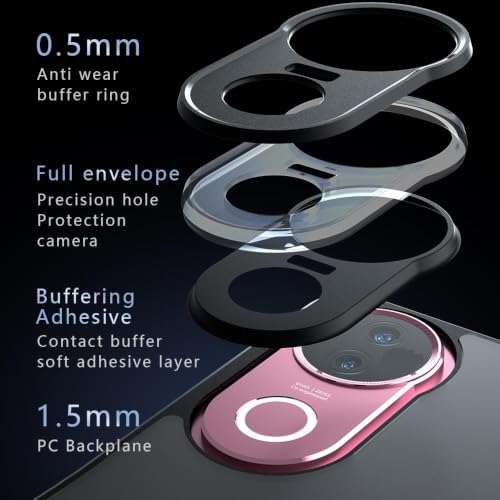Image of Matte PC+TPU Phone Case for Vivo T4r 5G / Vivo V50 5G / Vivo V50e 5G Air Bag Protection, Air Bag Corners, Anti-Fingerprint, Never Turns Yellow, Micro Arc Edge, Camera Protection, Black