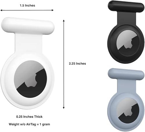 Miniatura 2 de Funda con gancho para AirTag de Apple rastreador de GPS oculto para niños, ancianos, mascotas, ropa, etc. Más seguro que un reloj , llavero,