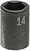 SK Hand Tool 8964 3/8-Inch Drive Standard Impact Socket, 14mm