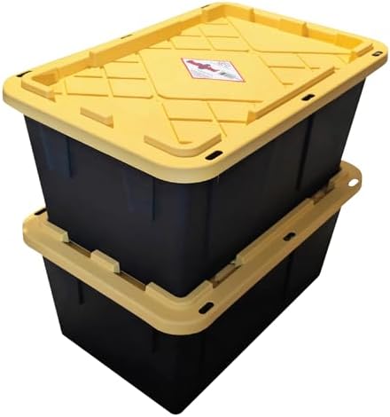 Caja Plástica Para Almacenamiento, Con Ruedas. 52 Litros. Tactix