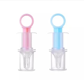 Sanvi Baby Dispenser Needle Feeder Medicine Dropper (Medicine Feeder Blue,Pink, Pack of 2)