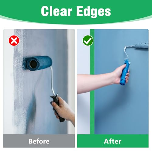 Image of 2 Rolls Masking Tape Green, 48mm x 50m Decorating Tape Painters Tape Wide Heat Resistant Easy Removal for Painting Work Protecting Surfaces DIY Crafts