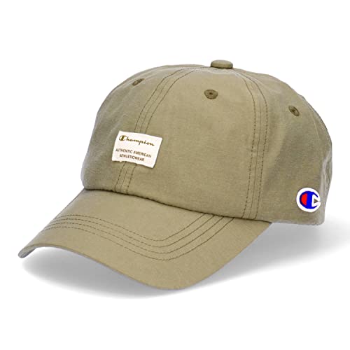 [チャンピオン] ナイロン ボックス ロゴ キャップ ローキャップ NYLON BOX LOGO CAP (カーキ)