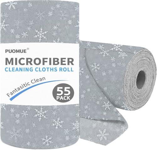 Puomue �}�C�N���t�@�C�o�[�N���X�}�X�N���[�j���O�N���X���[�� 55���p�b�N �ė��p�\�^�I�� 11�C���` x 9�C���` ���z���� �������̏o�Ȃ��}�C�N���t�@�C�o�[�N���X �� �L�b�`�� ���̑|���� �N���X�}�X�X�m�[�t���[�N