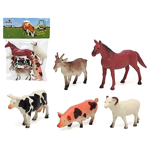 BigBuy Kids Set d'animaux de la Ferme 31 x 22 cm (5 unités)