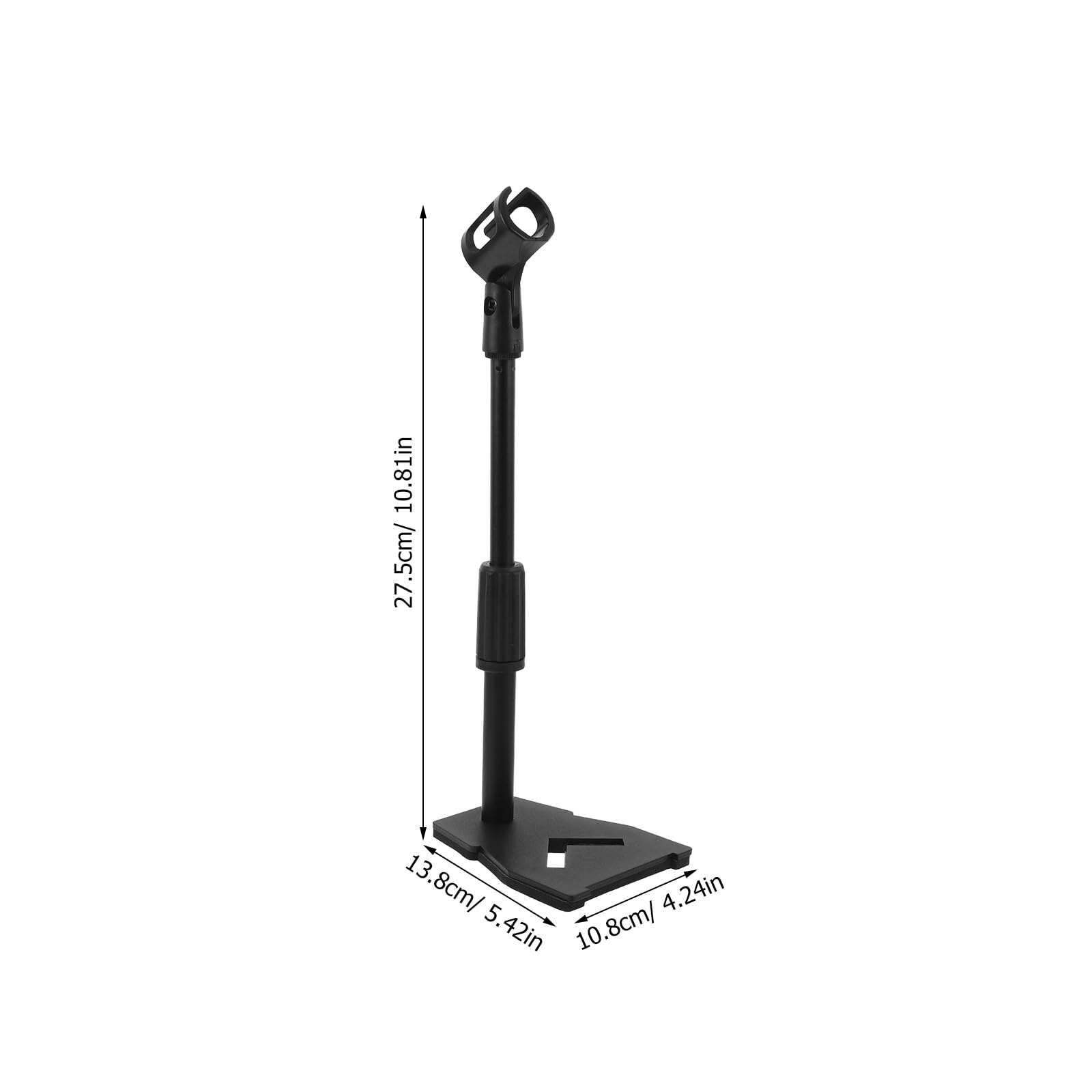 Gatuida 1 set di supporto per microfono da tavolo: supporto per microfono da tavolo in metallo regolabile per scrivania - supporto telescopico per microfono, accessorio per streaming di trasmissioni