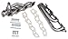 Hedman Hedders 72580 Standard Duty Uncoated Headers Tube Size 1.5 in. Stock Collector Shortie Style Incl. Headers/Gaskets/3 Bolt Adapter/Mtg. Hardware Standard Duty Uncoated Headers