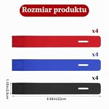 12 szt. Pasków do wędek, 3 kolory rzepy i belki wędkarskie, regulowane elastyczne paski sprzętowe do wędek na czepki, paski do wędek na casting, spinning i wędki latające