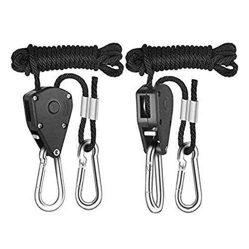 primrosely Rope Rope With Hook For Plant Lamp Adjustable Rope Ratchet Can Carry A Weight Of 150 Pounds Hanger Reinforced Rust-resistant Rope Clamps