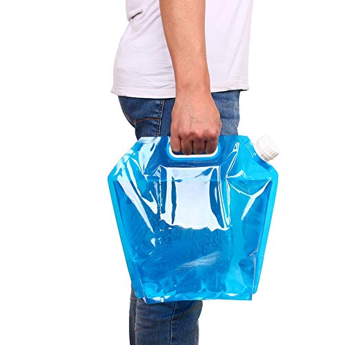 Jacksking Bolsa de água não tóxica de 5 l, recipiente seguro para tanque de água, para acampamento a