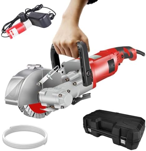 Electric Wall Chaser & Concrete Cutter - Professional Brick & Marble Groove Cutting Tool for Precision Cuts and Easy Installation