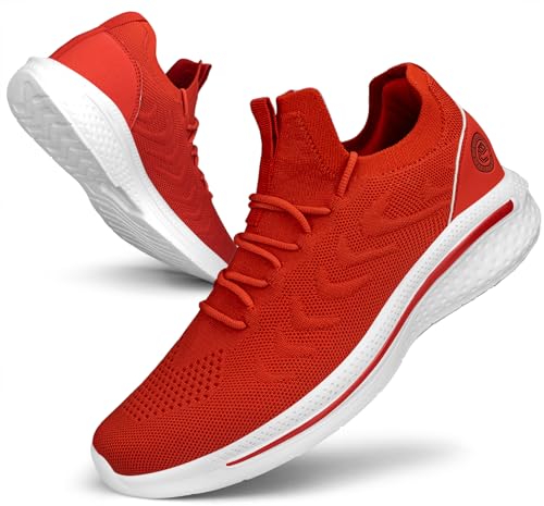 Image of Pujcs Mens Tennis Shoes Slip on Sneakers Ligthtweight Wlking Running Shoes for Work Gym Workout Sports Atheletic