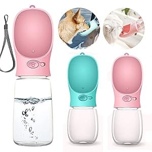 PETnSport Portable Water Dispenser Light Weight Leak Proof Outdoor Walks Pet Dog Water Bottle