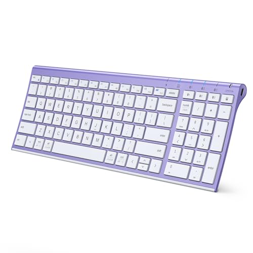 iClever BK10 Bluetooth Keyboard Quiet Typing Multi-Device...
