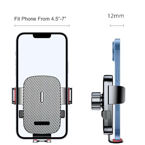 Image of Bike Phone Mount,Motorcycle Phone Mounts, Aluminum Alloy Mounting Base Handlebar Cellphone Holder for Bicycle Motorcycle ATV Mirror Pole Fits 4''-7'' Smartphones (Bike Phone Mount)