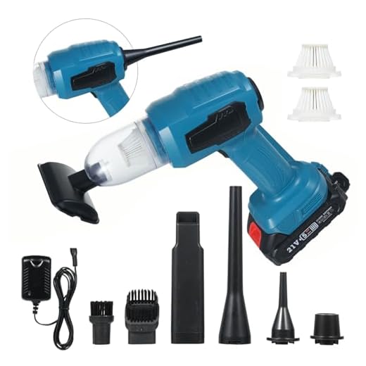 Handheld Car Vacuum, 16000PA 4 in 1 Mini Cordless Vacuum Cleaner and Air Duster with Multi-Nozzles Rechargeable Battery Dual Filter for Home, Car, Office, Pet Hair, Keyboard, Desktop