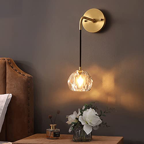 Aplique de pared de iluminación interior estilo nórdico simple con cristal redondo 3