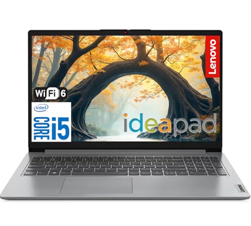 Image of Lenovo IdeaPad Business & Student Laptop Computer | 15.6 Inch FHD | Intel 12th Gen 10-Core i5 CPU | 16GB RAM, 512GB PCIe SSD | Intel Iris Xe Graphics | WiFi 6 | SD Card Reader | Copilot AI | Win 11
