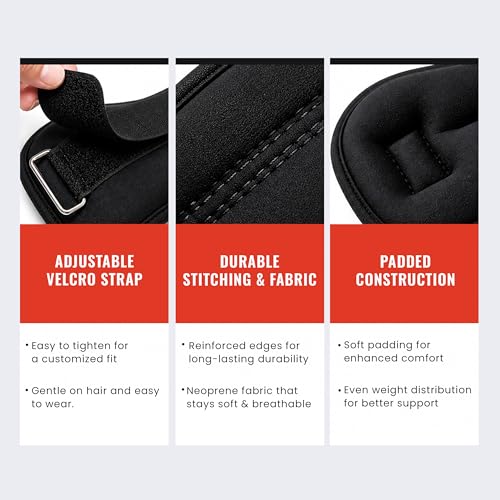 Image of Slovic Ankle Weights 2 KG [1 KG x 2] for Legs | Adjustable & Soft Padded Leg Weights | Extra Weight for Leg Exercise for Men & Women | Strength Training Weight for Walking, Running, Gym, Physical Therapy