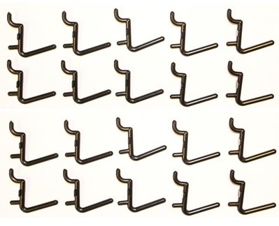 Wallpeg Hook Kit - Pegboard Hooks Tool Storage Garage Organizer Choice B/W (300, Black) #TOP6