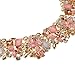 Jerollin Vintage Crystal Rhinestone Statement Choker Bib Statement Necklace Earring Fashion Costume Jewelry Set for Women Pink02