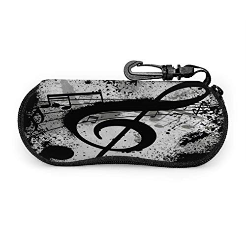 sherry-shop Estuche de gafas Black Music Note Gafas de sol abstractas Estuche...