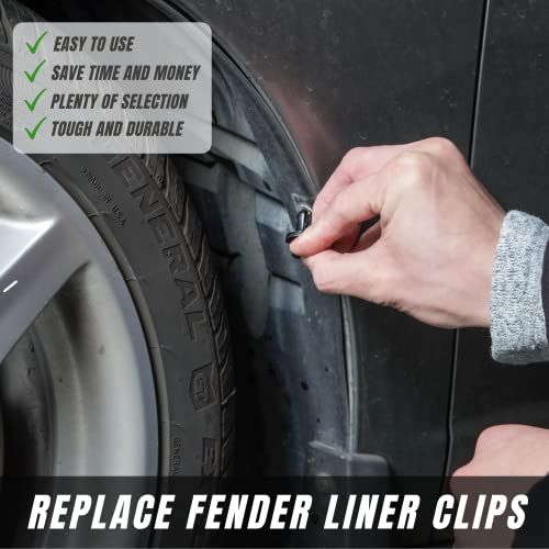 SunplusTrade 240 Pcs Bumper Clips Car Clips Plastic Rivets Fasteners Push Retainer Kit Most Popular Sizes Auto Push Pin Rivets Set - GM Ford Toyota Honda Chrysler