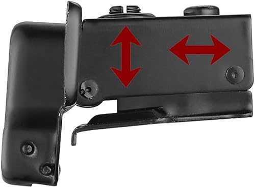 Miniatura 5 de JQK CH300-BK-P20 - Bisagra de puerta de armario con revestimiento parcial de 12 pulgada para armarios con parachoques de puerta, metal 20 unidades,