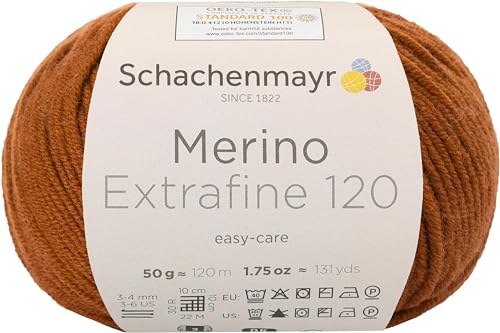 Schachenmayr Merino Extrafine 120, 50G maroon Fils À Tricoter