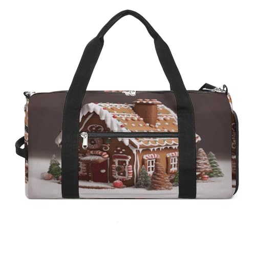 Sac de sport maison en pain d'épice étanche homme femme pour gym et voyage avec compartiment