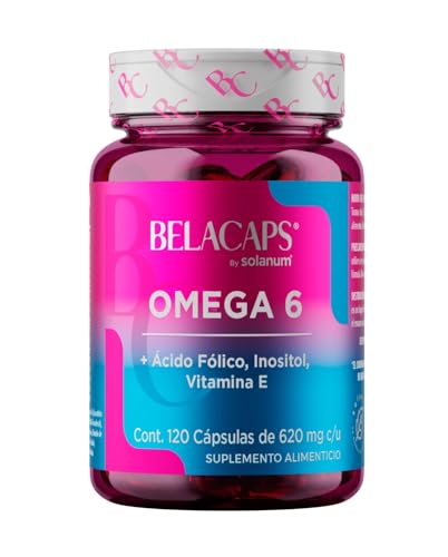 Vitamínicos, Drugstore Solanum Cápsulas de Omega 6 + Ácido Fólico, Inositol, Vitamina E.120 capsulas