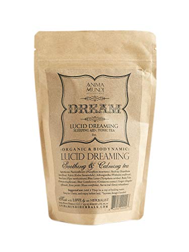 Anima Mundi Lucid Dreaming Tea 2 Ounce! Soothing & Calming Herbal Tea with Ashwaganda and Kava Kava! Preventing Insomnia and Nourishing The Nervous System! Relaxing And Tasty Bedtime Tea!